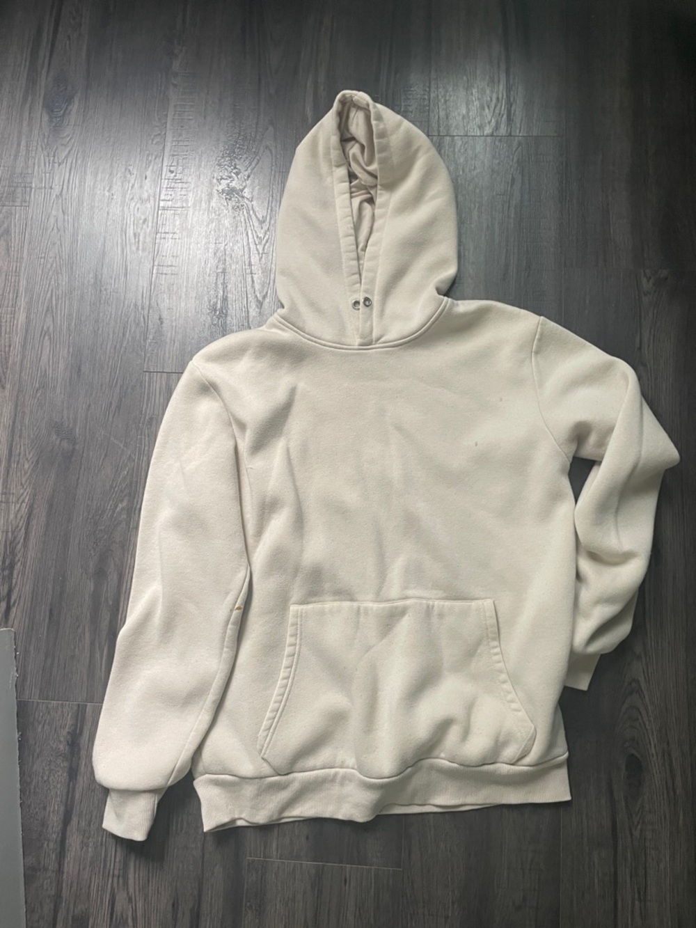 Forever 21 Cream Hooded Sweatshirt